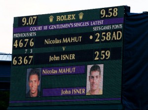 Marathon match scoreboard